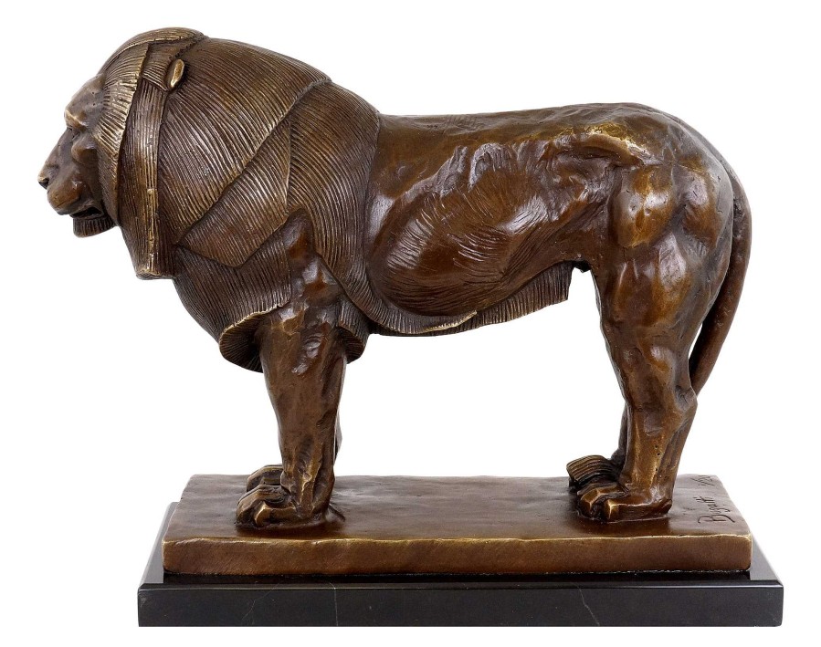 Rembrandt Bugatti Proud Bronze Lion - Lion Sculpture - Rembrandt Bugatti Animal Sculptures