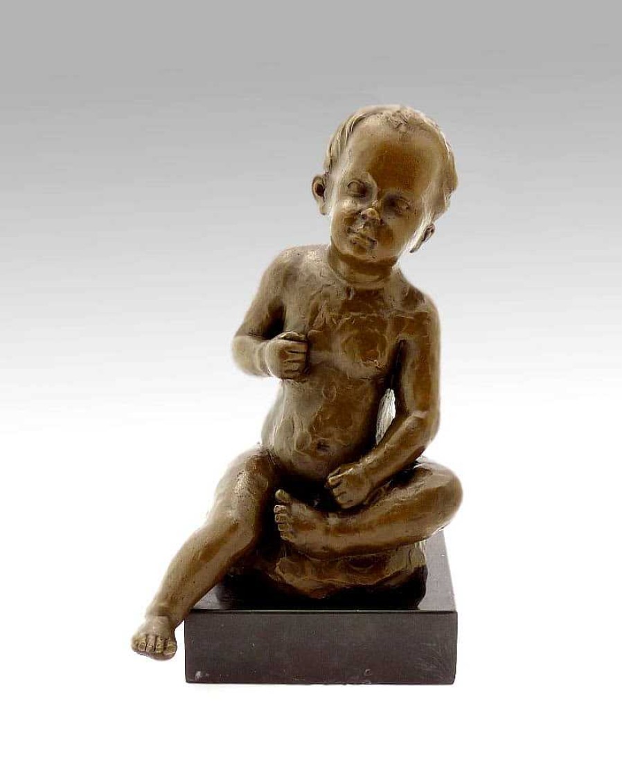 Wilhelm Lehmbruck Wilhelm Lehmbruck Bronze - Sitting Boy - Signed 1910 Contemporary Art