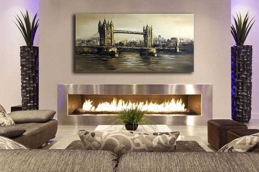 Martin Klein Tower Bridge In London - Acrylic Painting - Sign. - Martin Klein Acrylic Painting