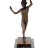 Miguel Fernando Lopez (Milo) Fauno Danzante From Pompeji - Bronze Dancing Faun - Sign. Milo Greek Statues