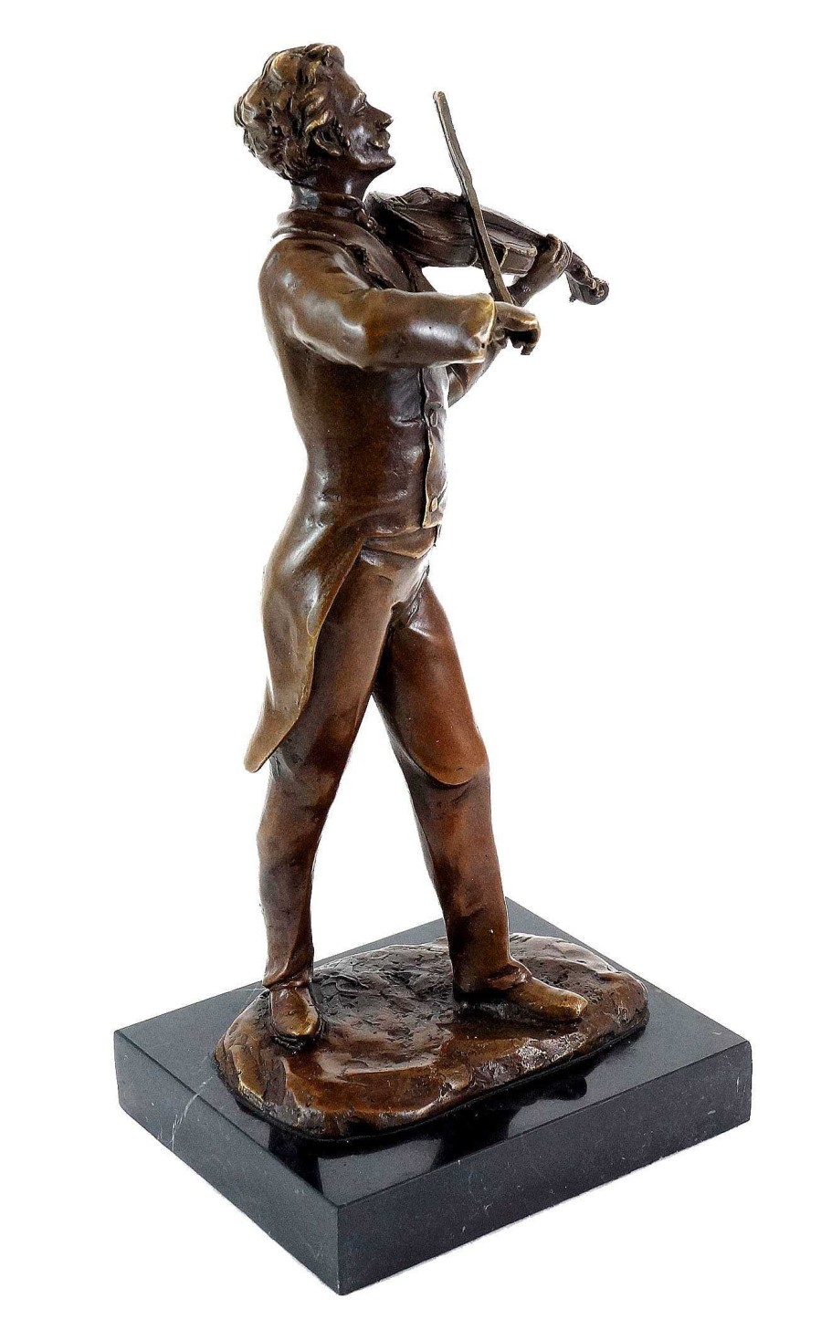 Miguel Fernando Lopez (Milo) Bronze Figure - Composer Johann Strauss - Signed Milo Contemporary Art