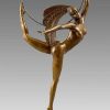 Kunst & Ambiente Art Deco Bronze Dancer On Marble Base - By J.P. Morante Art Deco Figurines