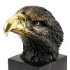 Miguel Fernando Lopez (Milo) Animal Figure - Eagle On Marble - Signed By Milo - Real Bronze Animal Sculptures