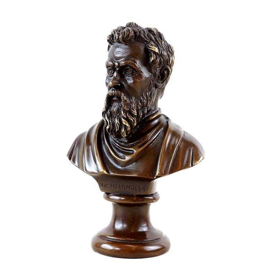 Kunst & Ambiente Michelangelo Bronze Bust - Signed - Bronze Figurine New Products