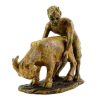 Franz Bergmann Faun With Goat - Vienna Bronze - Bergmann Stamp, 2-Piece Erotic Nudes - Vienna Bronze