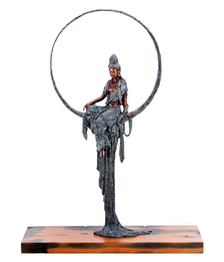 Martin Klein Sitting Tara - Sign. Martin Klein - Limited Bronze Buddha Figurine Contemporary Art