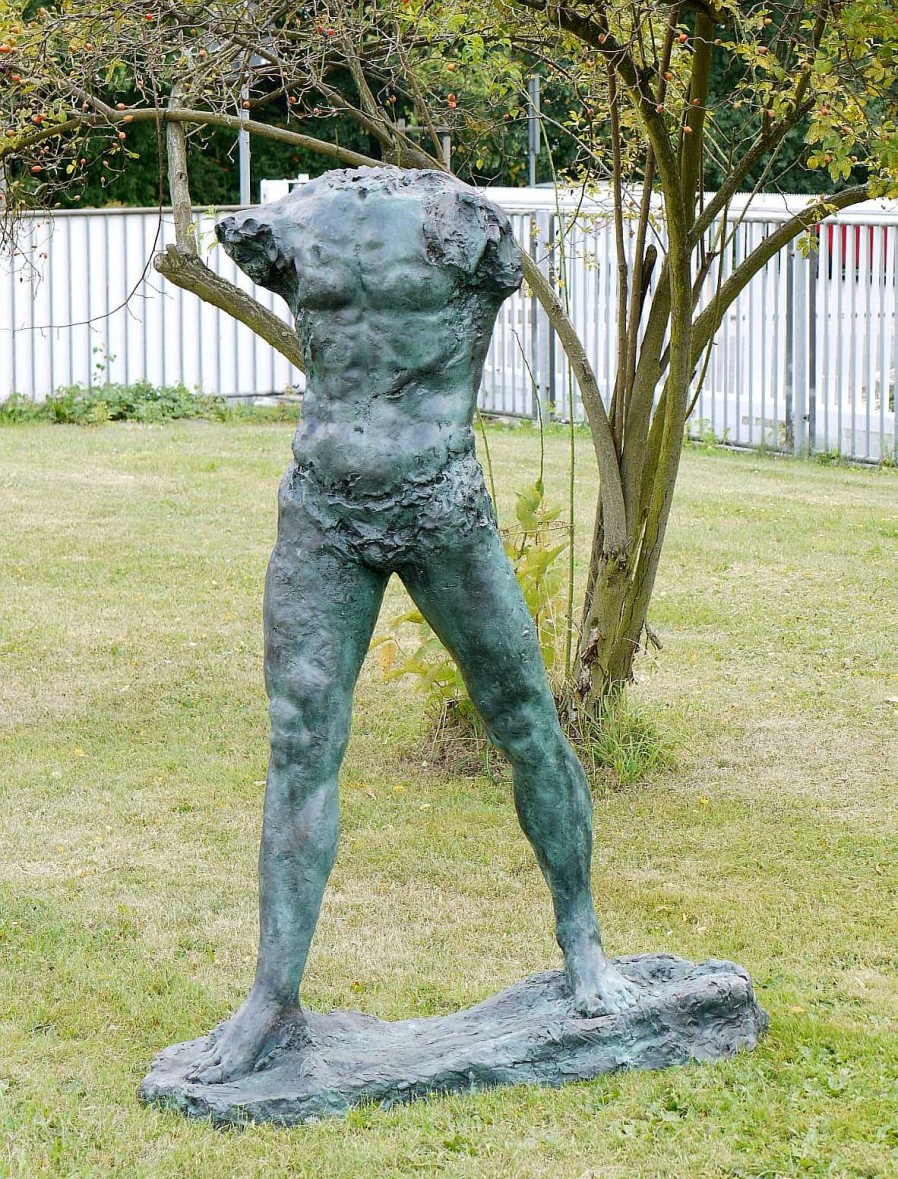 Auguste Rodin Large Sculpture Bronze - The Walking Man - 1900, Signed A. Rodin Garden Statues