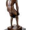 Kunst & Ambiente Erotic Bronze Figure - Nude Of A Lustful Young Man - Sign. Erotic Nudes - Vienna Bronze