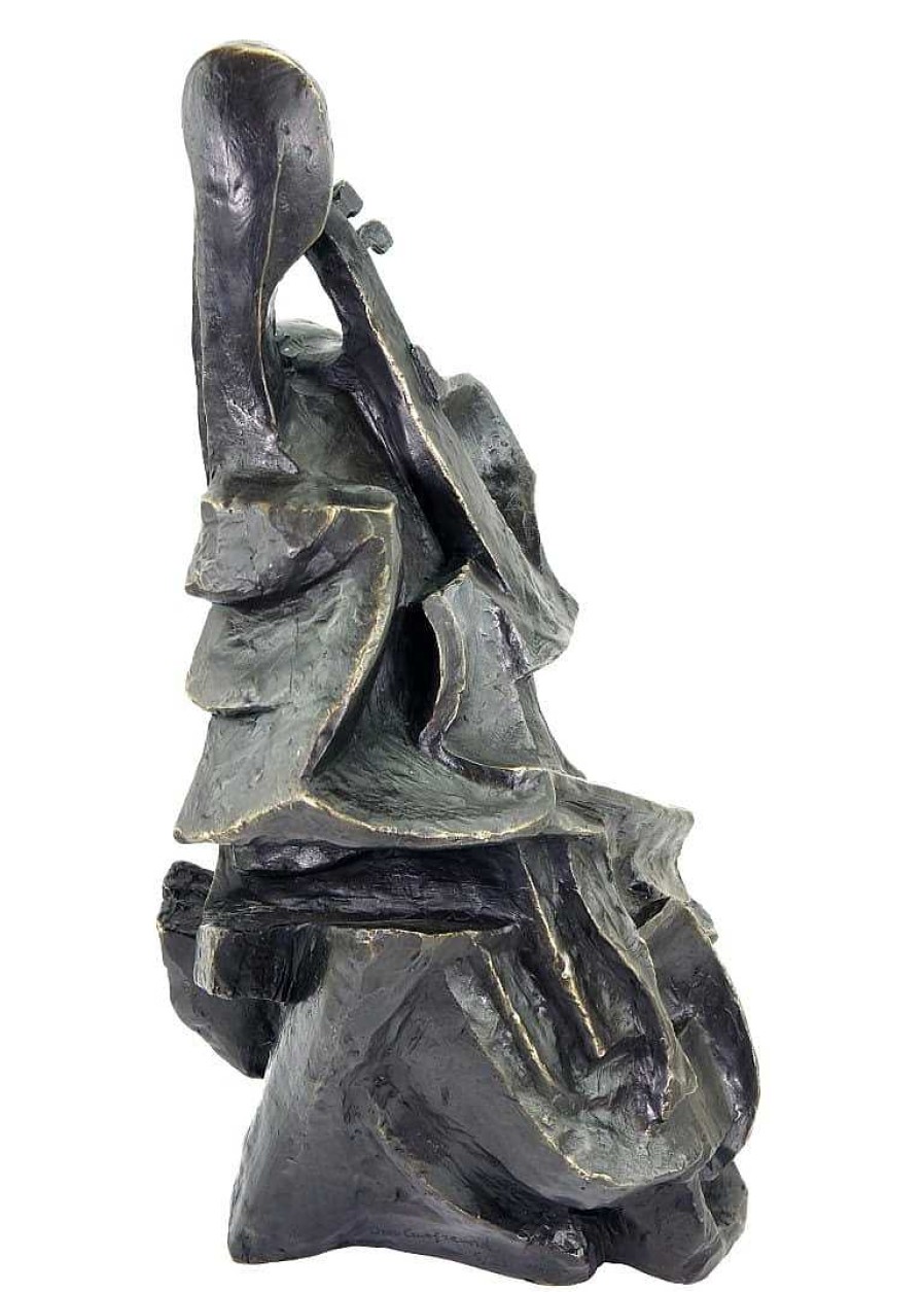 Otto Gutfreund The Cello Player (1912 1913) - Otto Gutfreund - Bronze Statue - Cellista Contemporary Art