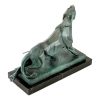 Kunst & Ambiente Cubistic Bronze Panther - Signed By Duvernet Contemporary Art