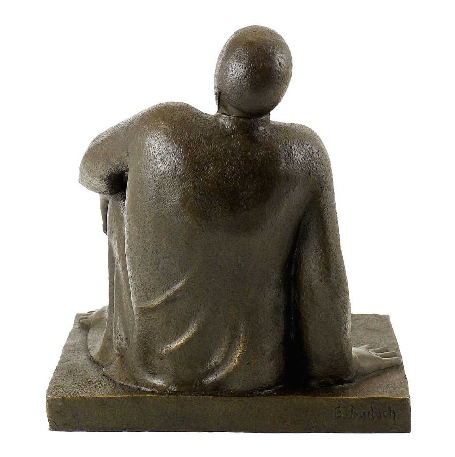 Ernst Barlach Bronze Figure - Russian Beggar Woman With Bowl - Ernst Barlach Contemporary Art