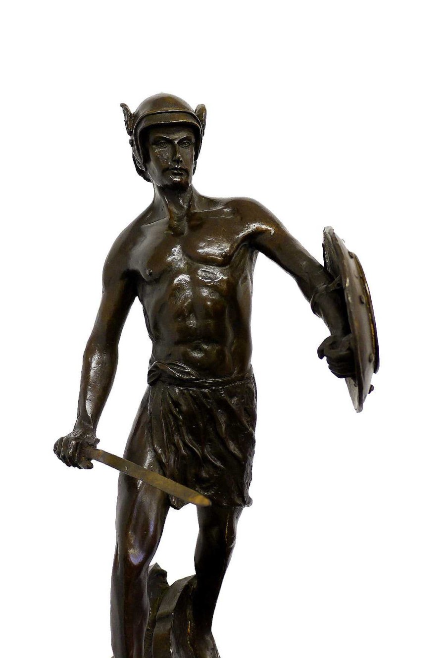 Bertel Thorvaldsen Mythology Sculpture - Warrior - Signed B. Thorvaldsen Greek Statues