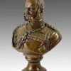 Kunst & Ambiente William I.- German Emperor Bronze Bust Signed Military Statues