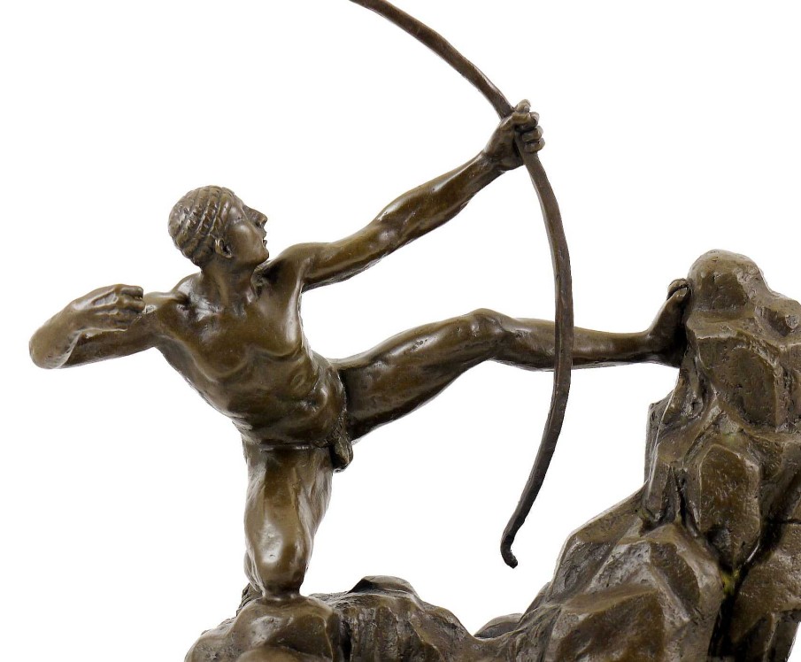 Kunst & Ambiente Bronze Sculpture - Heracles The Archer (Bourdelle) - Sign. Juno Greek Statues