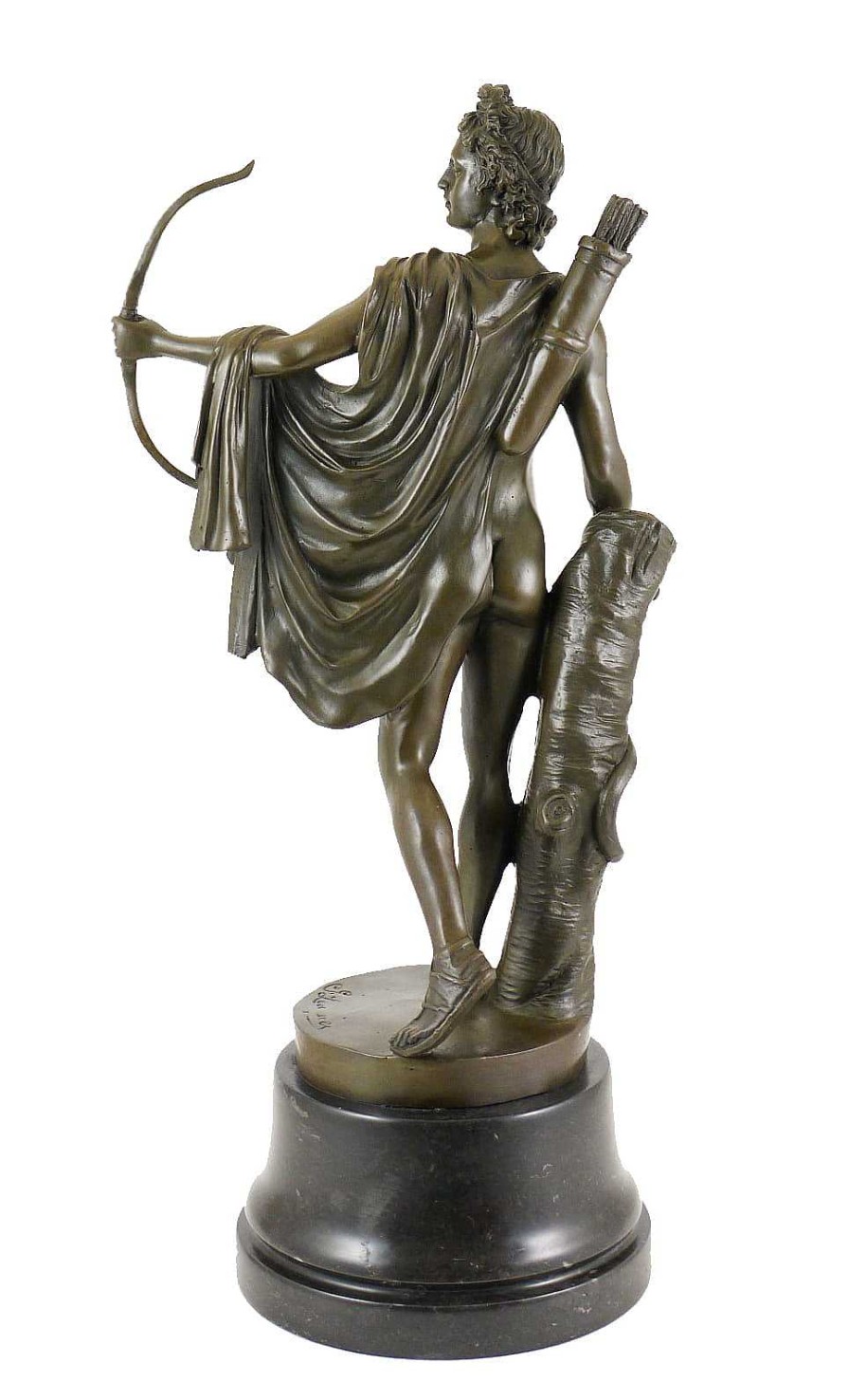 Kunst & Ambiente Antique Bronze Sculpture - Apollo Belvedere - By Leochares Greek Statues