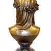 Kunst & Ambiente Large Sculpture Art Nouveau Bronze Mary With Veilcover - Signed Art Nouveau Statues