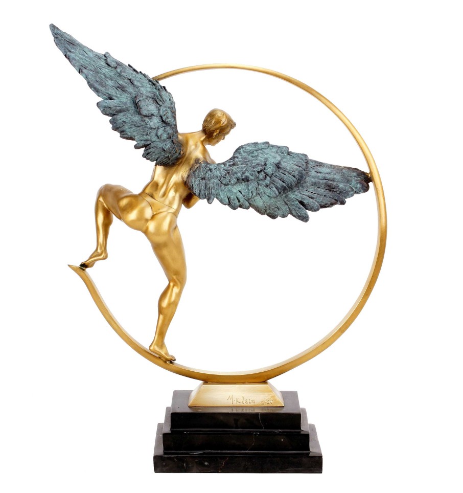 Martin Klein Guardian Angel - Limited Bronze Angel Sculpture - Martin Klein Contemporary Art