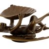 Franz Bergmann Devil With Mussel Shell, Vienna Bronze, With Bergmann Stamp Erotic Nudes - Vienna Bronze