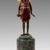 Miguel Fernando Lopez (Milo) Lovely Bronze Figure - Standing Fairy Elfin - Signed Milo Greek Statues