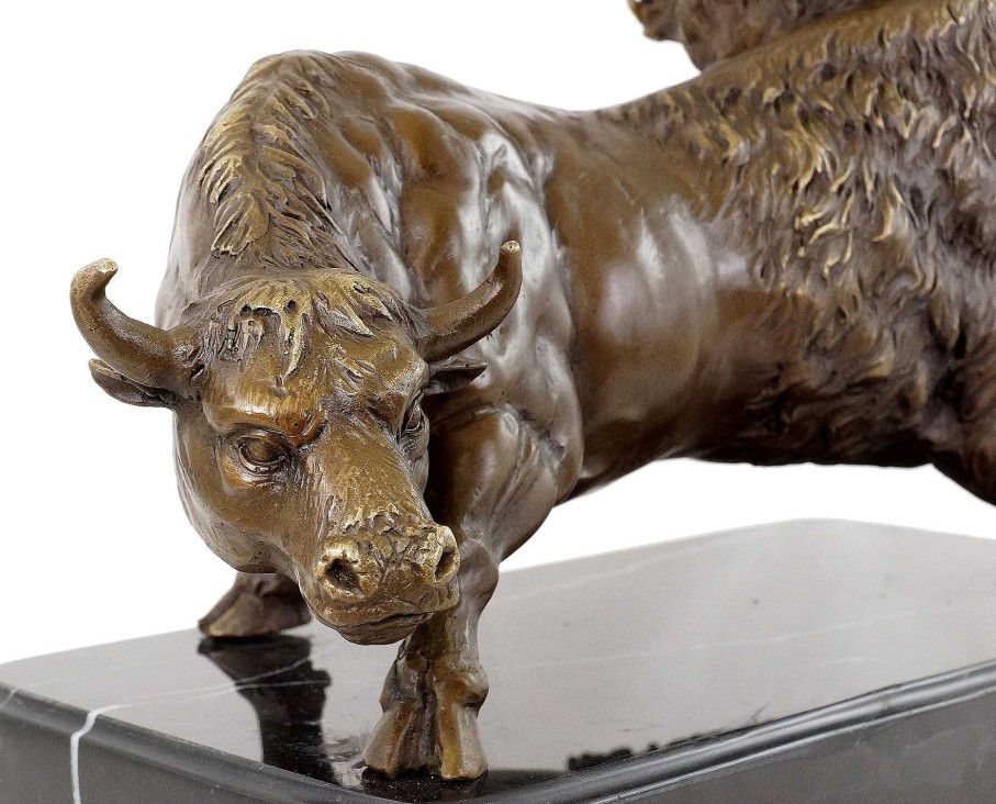 Martin Klein Bearbull - Trader Bronze - Stock Exchange Figure - Martin Klein Contemporary Art