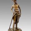 Honoré Daumier Bronze Figure - Ratapoil - From 1891 By Honore Daumier Art Nouveau Statues