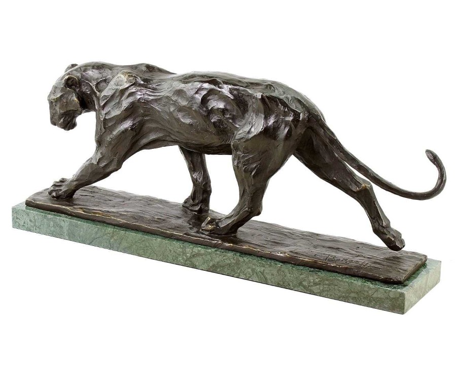 Rembrandt Bugatti Animal Sculpture - Walking Panther (1904) - Bugatti - Bronze Figurine Animal Sculptures