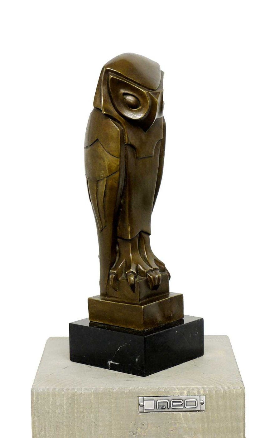 Umberto Boccioni Abstract Futurism Animal Sculpture - Owl, Signed U. Boccioni Contemporary Art