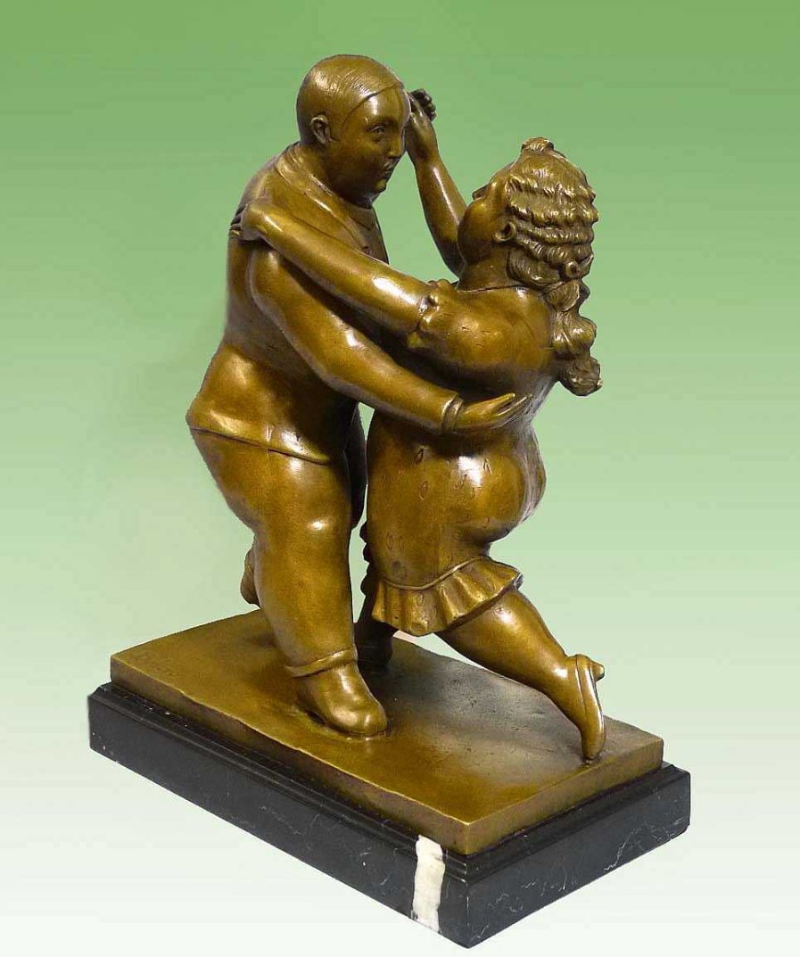 Fernando Botero Modern Art Sculpture - Dancing Couple - Signed Fernando Botero Contemporary Art