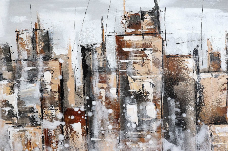 Martin Klein Acrylic Painting - Skyline Of Manhattan Ii / New York - M. Klein Acrylic Painting