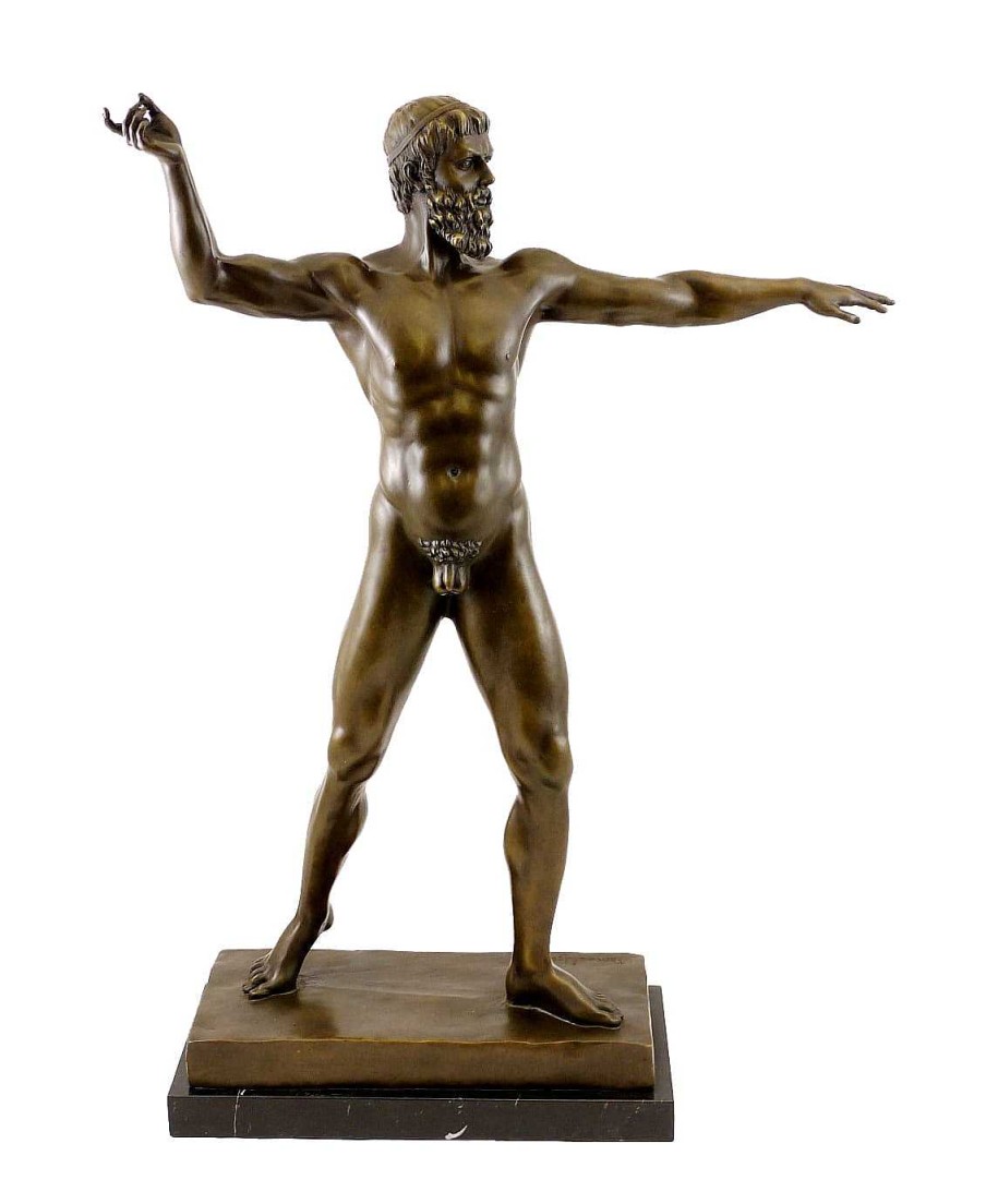 Bertel Thorvaldsen Mythology Bronze Sculpture - Zeus - Signed B. Thorvaldsen Greek Statues