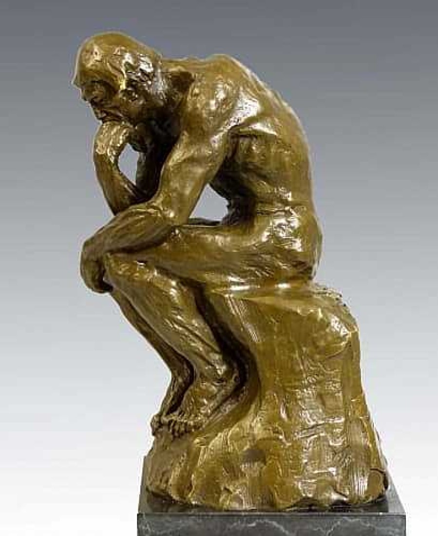 Auguste Rodin Famous Bronze Sculpture - The Thinker - Signed Auguste Rodin Contemporary Art