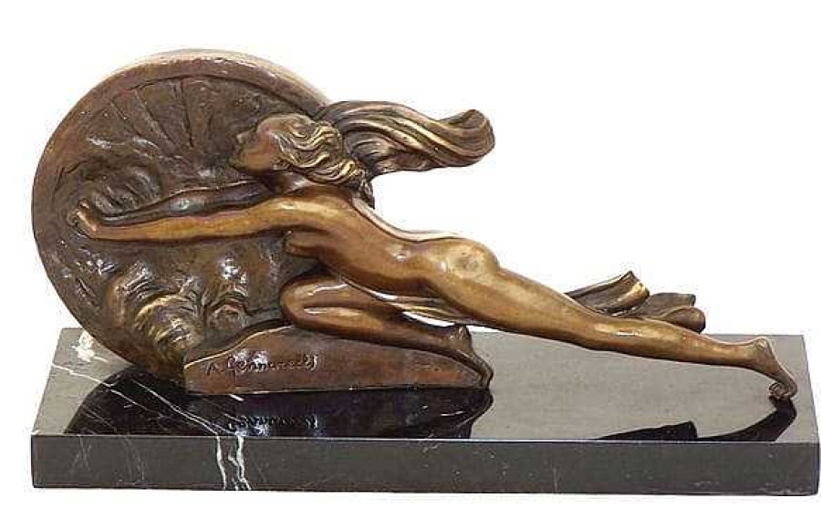 Amedeo Gennarelli Art Deco Bronze Statue - Towards Destiny - Signed Amedeo Gennarelli Art Deco Figurines