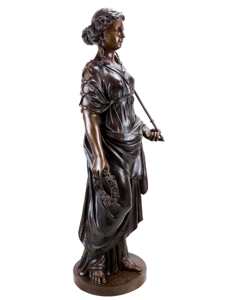 Kunst & Ambiente Large Greek Statue - Hygieia - Goddess Of Health - Mythology Sculpture For Sale Garden Statues