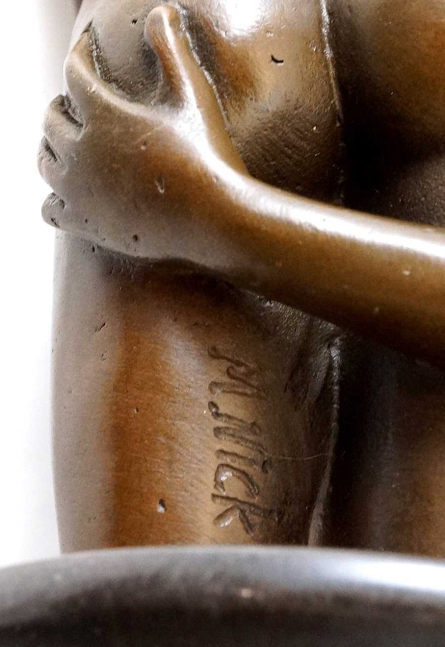 Kunst & Ambiente Erotic Woman Torso - The Embrace - Real Bronze - M. Nick Erotic Nudes - Vienna Bronze