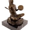 Carl Kauba Carl Kauba - Indian With Drum - Bronze Figure - Signed Military Statues