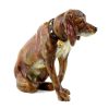 Franz Bergmann Vienna Bronze Dog - Sitting Hound - Dog Sculpture - Bergmann Stamp Animal Sculptures