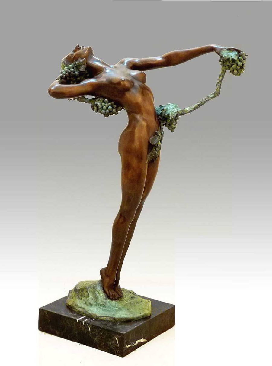 Harriet Frishmuth Large Bronze Sculpture - The Vine (1921) - Harriet Frishmuth Contemporary Art