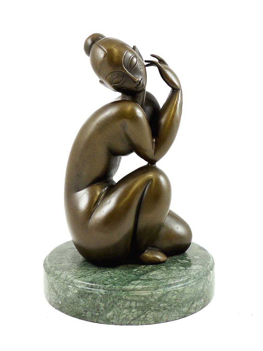 Amedeo Modigliani Modern Bronze Figure - Female Nude - Signed Amedeo Modigliani Contemporary Art