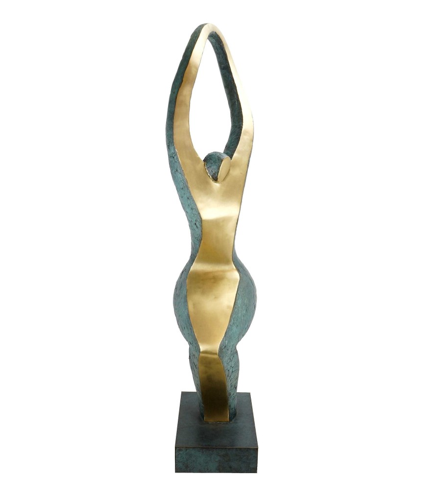 Martin Klein Limited Bronze Sculpture - Sunlover - Martin Klein - Abstract Figurine Contemporary Art