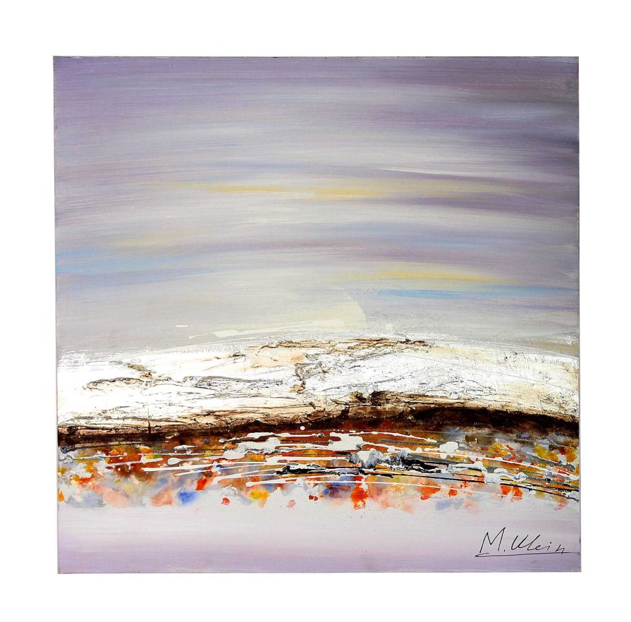 Martin Klein Modern Landscape Oil Painting With Acrlyic Paint - M. Klein Acrylic Painting