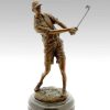 Miguel Fernando Lopez (Milo) Cup / Sports Trophy - The Golfer - Made Of Bronze - Signed Milo Sports Trophies