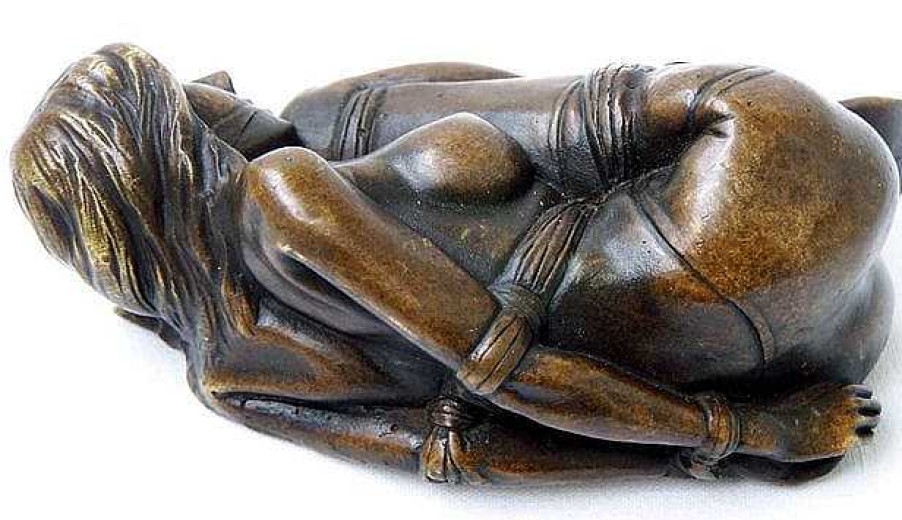 Miguel Fernando Lopez (Milo) Erotic Bondage Bronze, Gagged Nude Woman, Sm - Signed By Milo Erotic Nudes - Vienna Bronze