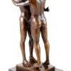 Kunst & Ambiente Gay Bronze - Homoerotic Play Between Two Men - Sign. M. Nick Erotic Nudes - Vienna Bronze