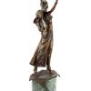 Ferdinand Preiss Art Deco Statue - Middle Eastern Sword Dancer - Signed Preiss Art Deco Figurines