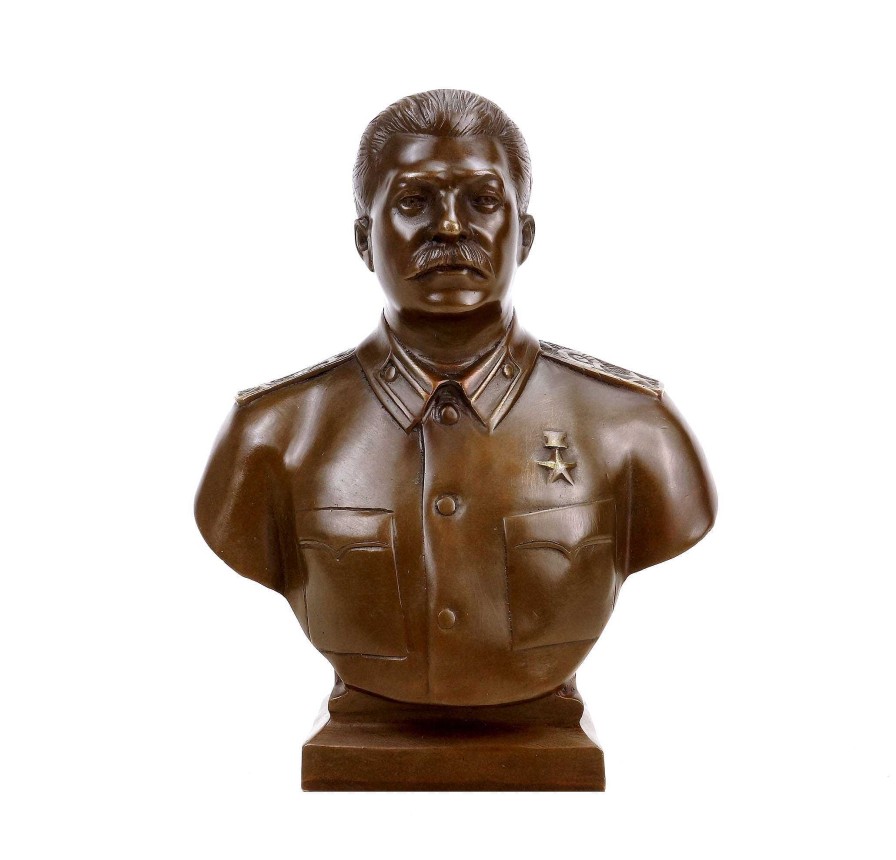 Kunst & Ambiente Josef Stalin Bronze Bust (1953) - Bronze Bust - Buy Militaria Military Statues