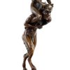 Franz Bergmann Virgin Rides Faun - Erotic Bronze Nude - Bergmann Erotic Nudes - Vienna Bronze