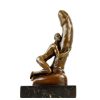 Kunst & Ambiente Man On Giant Phallus - Erotic Nude - Signed M. Nick - Gay Bronze Erotic Nudes - Vienna Bronze