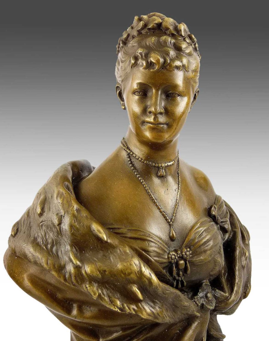 Miguel Fernando Lopez (Milo) Queen Consort Louise Of Prussia - Bronze Bust - Milo Military Statues