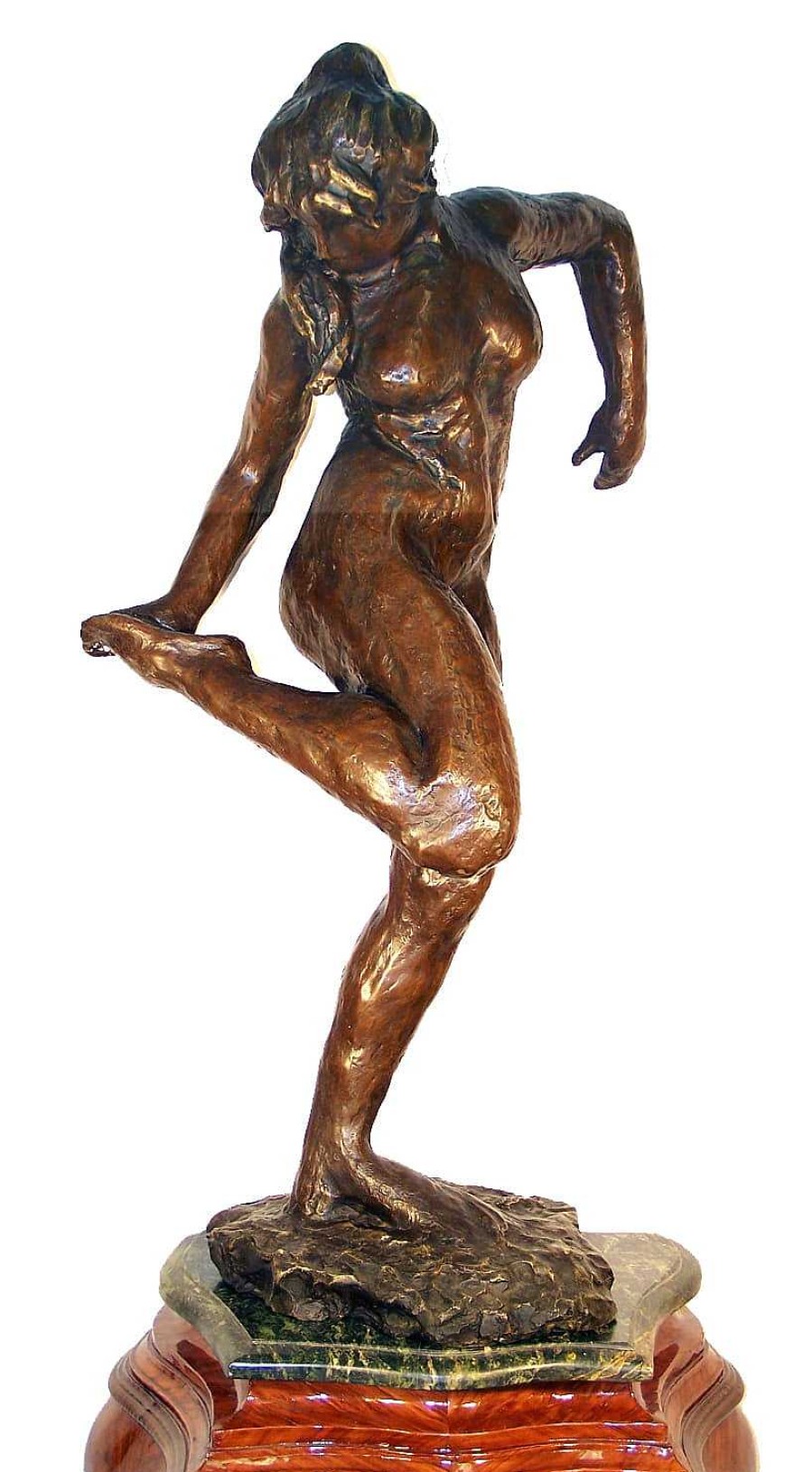 Edgar Degas Large Sculpture - Dancer Looking At Her Right Foot - Edgar Degas Contemporary Art