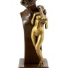 Franz Bergmann Devil Bust With Virgin - Vienna Bronze - Bergmann Stamp Erotic Nudes - Vienna Bronze